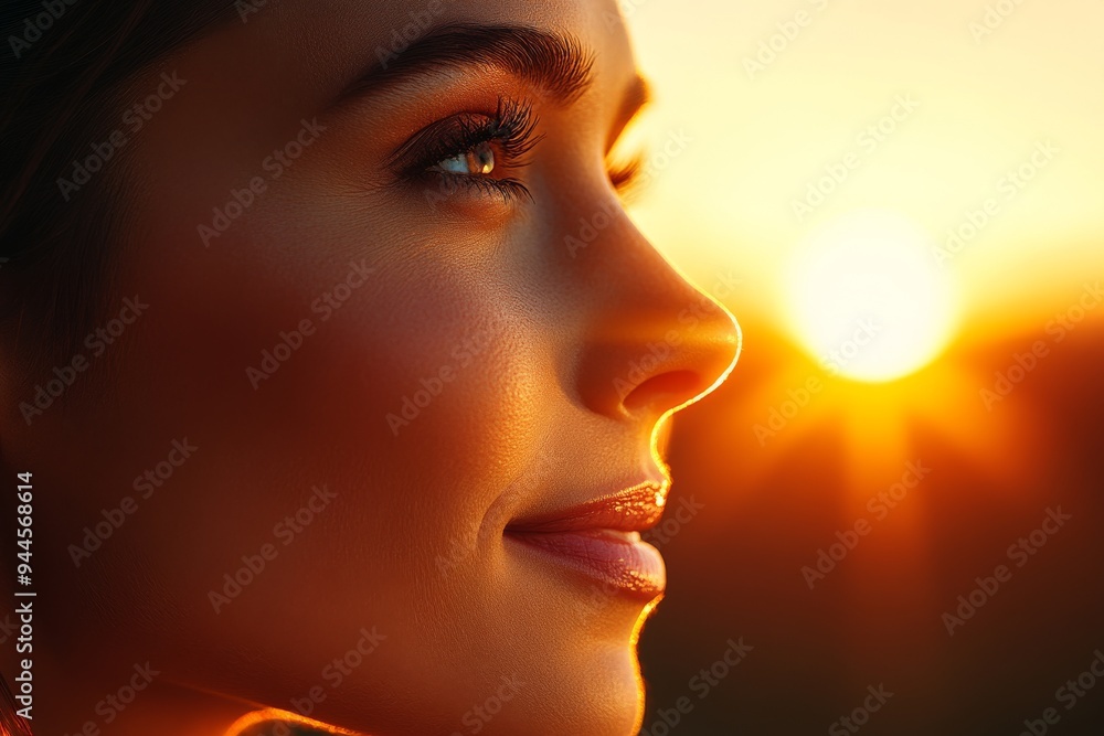 Vibrant Close Up Portrait of a Smiling Young Woman with a Radiant Sun Kissed Glow Capturing the Joy Warmth and Simple Beauty of a Happy Carefree Moment Outdoors Vibrant Close Up Portrait of a Smiling Young Woman with a Radiant Sun Kissed Glow Capturing the Joy Warmth and Simple Beauty of a Happy Carefree Moment Outdoors