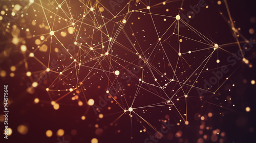 Wallpaper Mural Abstract digital background electromagnetic wave background Innovation digital wave, information technology background and red luxury background with golden line decoration and curve light effect Torontodigital.ca