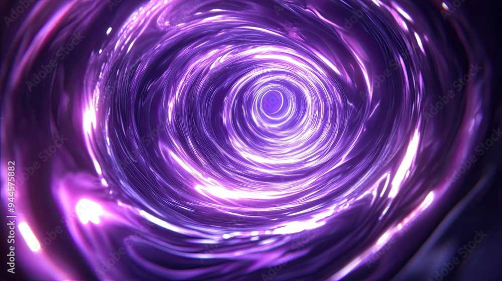 A Glowing Purple Spiral Tunnel of Light A Glowing Purple Spiral Tunnel of Light