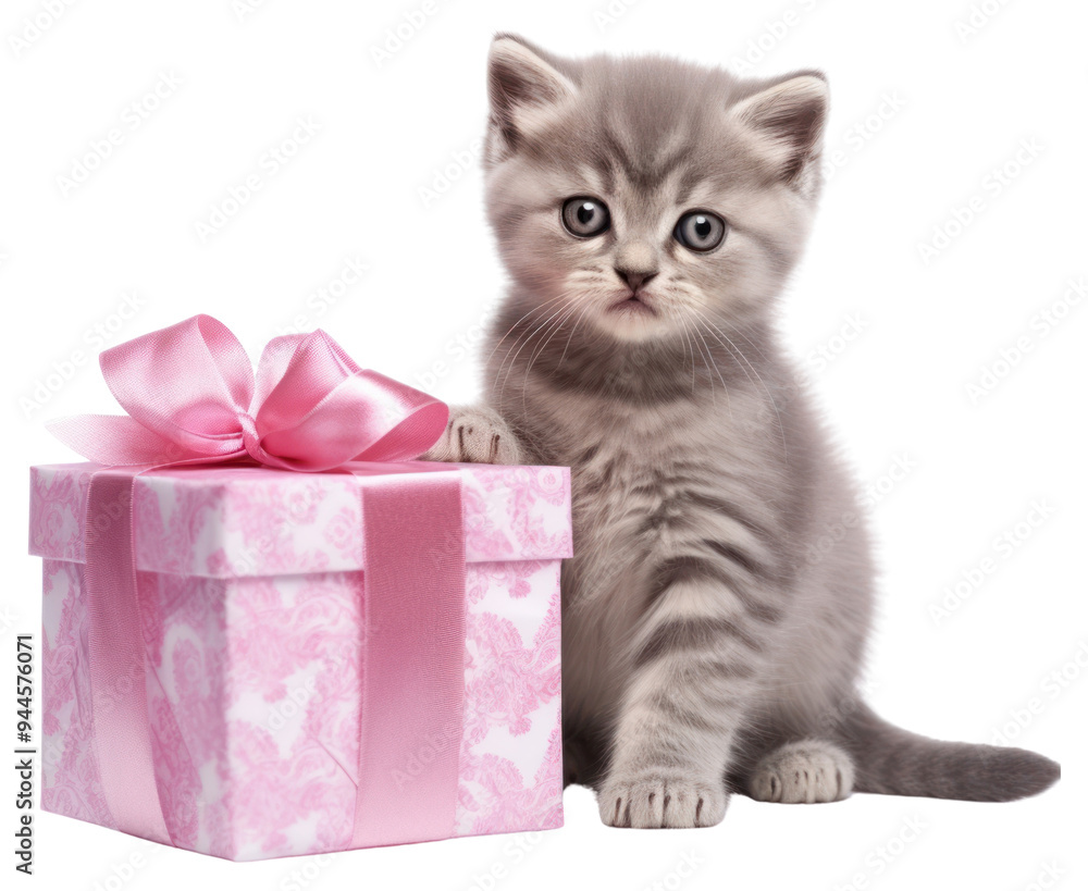 PNG Holding a gift box portrait mammal kitten. PNG Holding a gift box portrait mammal kitten.