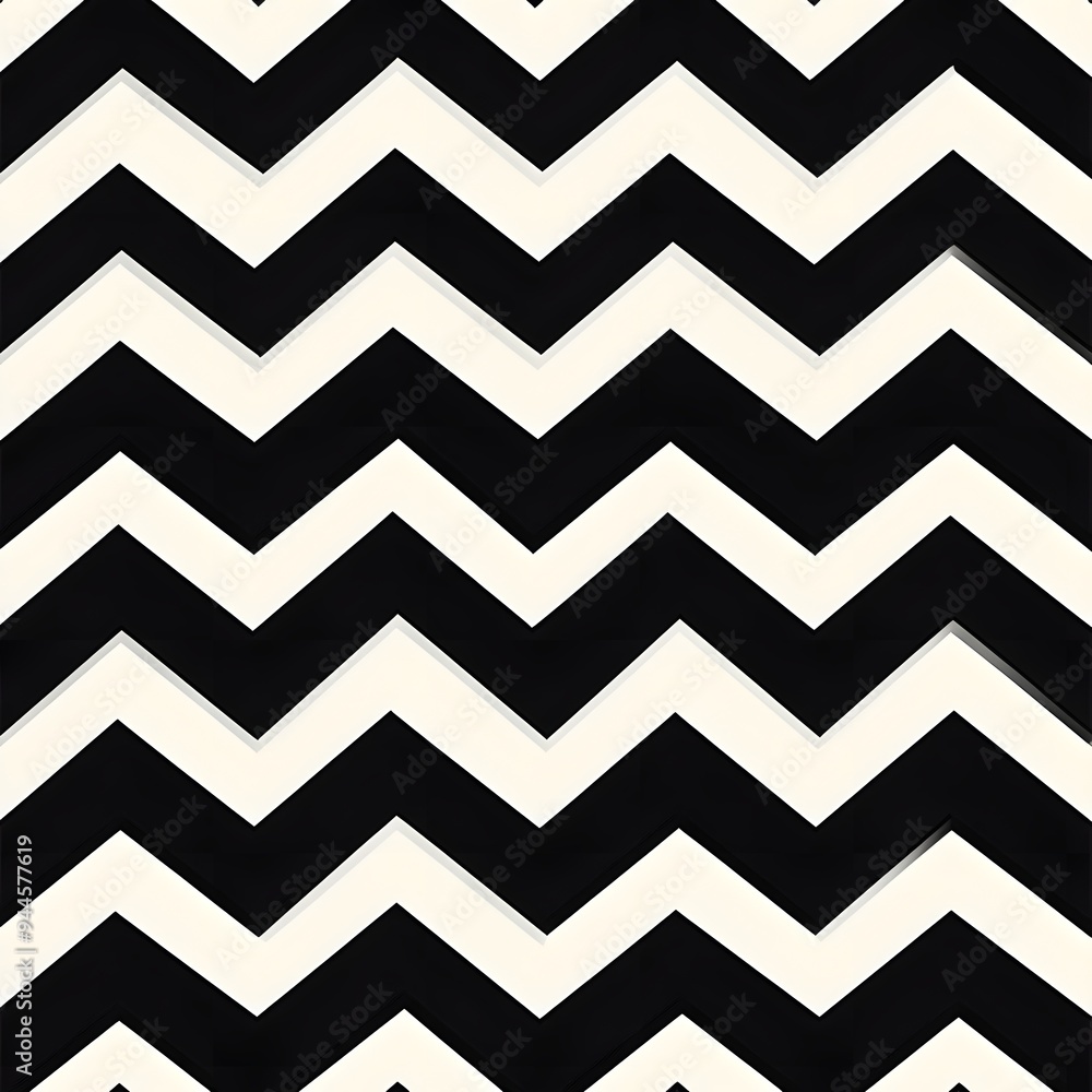 107. **Design a seamless pattern featuring modern, geometric chevrons in a chic, monochrome palette.** 107. **Design a seamless pattern featuring modern, geometric chevrons in a chic, monochrome palette.**