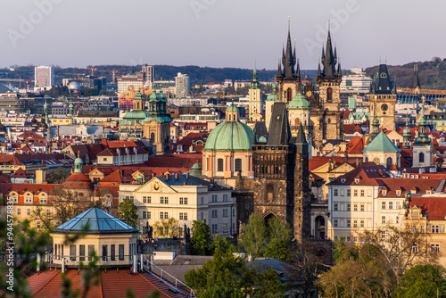 Wallpaper Mural View of Prague spires, Czech Republic Torontodigital.ca