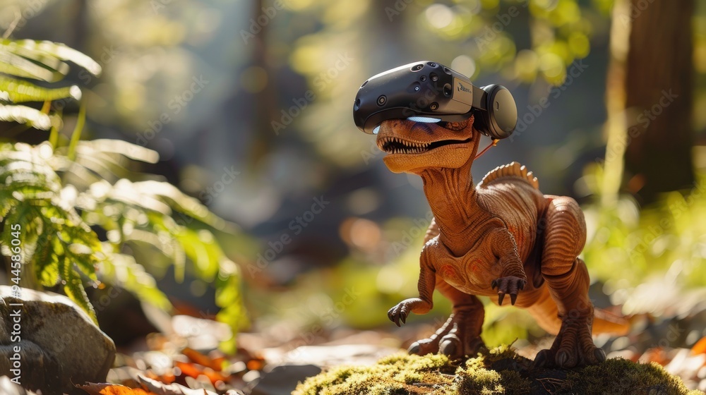 Cute dinosaur robot. AI generated images Cute dinosaur robot. AI generated images