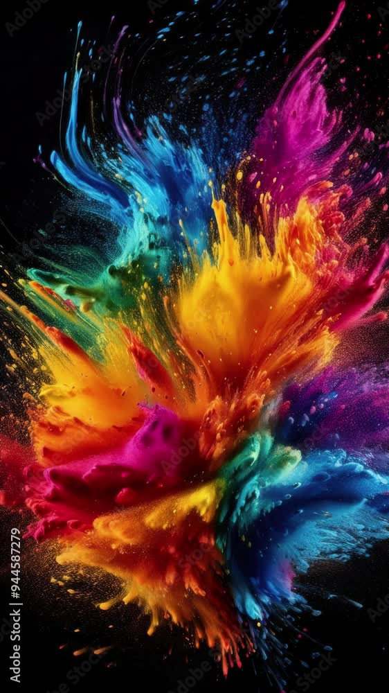 A close up of a colorful explosion gradient animation A close up of a colorful explosion gradient animation