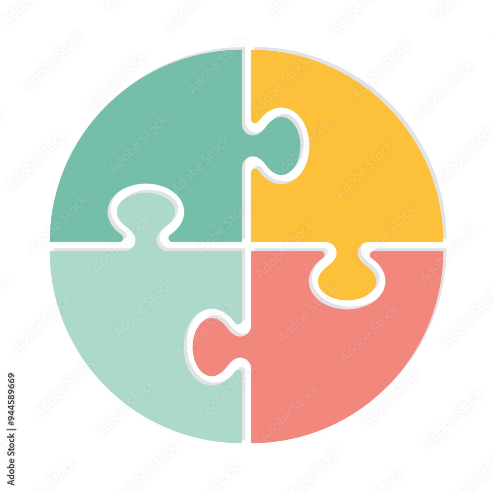 puzzle game pieces isolated icon vector illustration circle design puzzle game pieces isolated icon vector illustration circle design