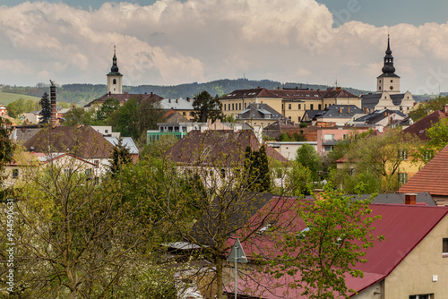 Skyline of Lanskroun town, Czech Republic