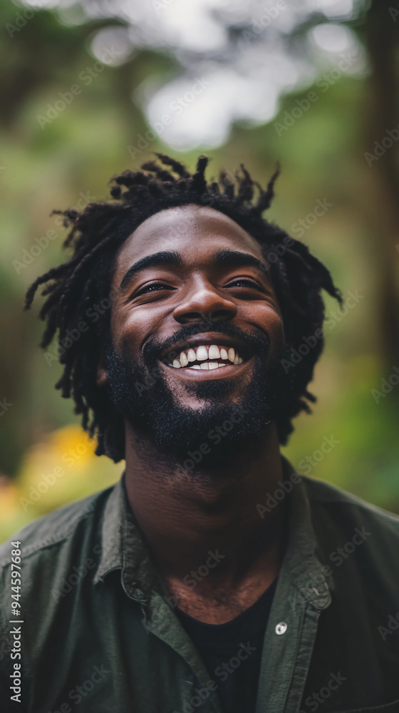 Attractive black man smiling Attractive black man smiling