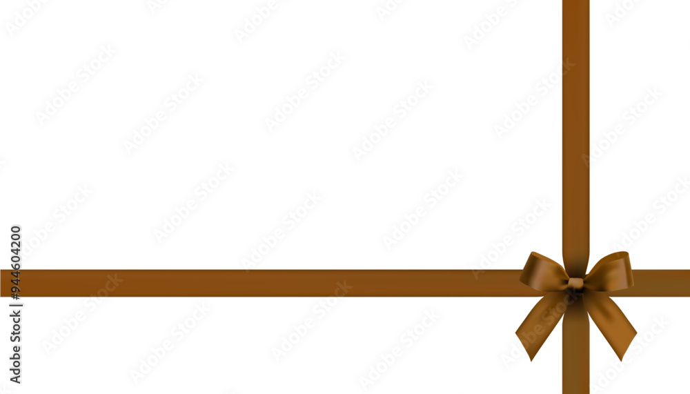 brown bow vector design material brown bow vector design material