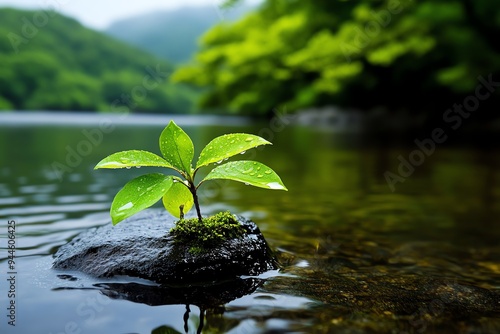 Peaceful scenes from serene environments captured in a photo that emphasizes the connection between nature and tranquility photo