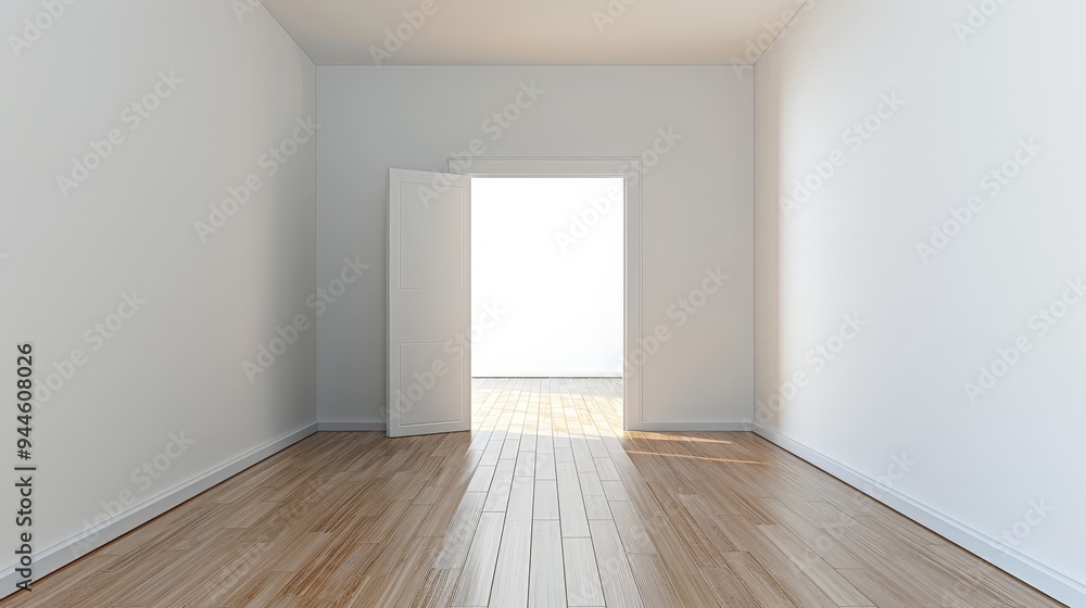 Fototapeta premium Open door to new beginnings.