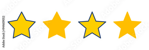 Star Icon vector. rating icon vector. favourite star icon