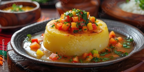 Peruvian Causa Limena Potato Dish photo