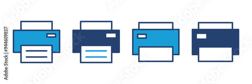 Print icon vector. printer icon vector.