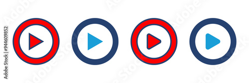 Play Icon vector. Play button vector icon Free Download Play Icon vector. Play button vector icon - GFXLoad
