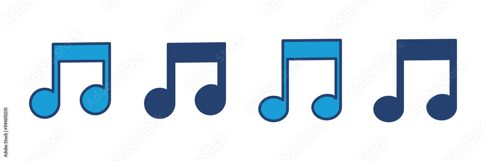 Music icon vector. note music icon vector Music icon vector. note music icon vector
