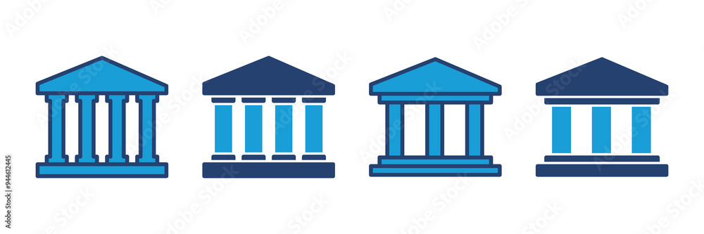 Bank icon vector. bank vector icon, museum, university Bank icon vector. bank vector icon, museum, university