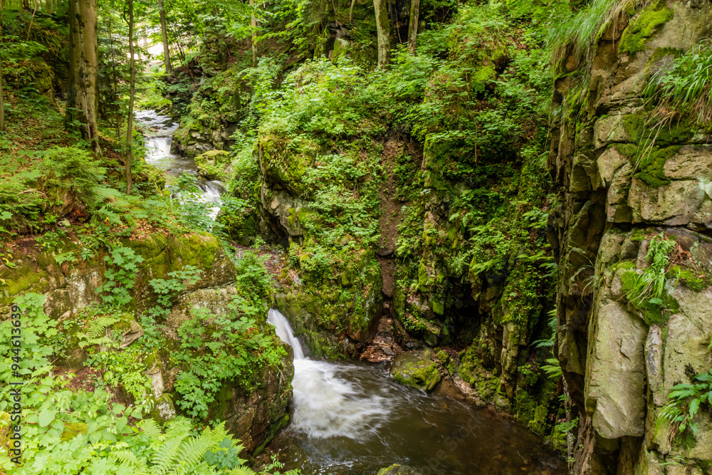 Wodospad Wilczki waterfall in Miedzygorze, Poland Wodospad Wilczki waterfall in Miedzygorze, Poland