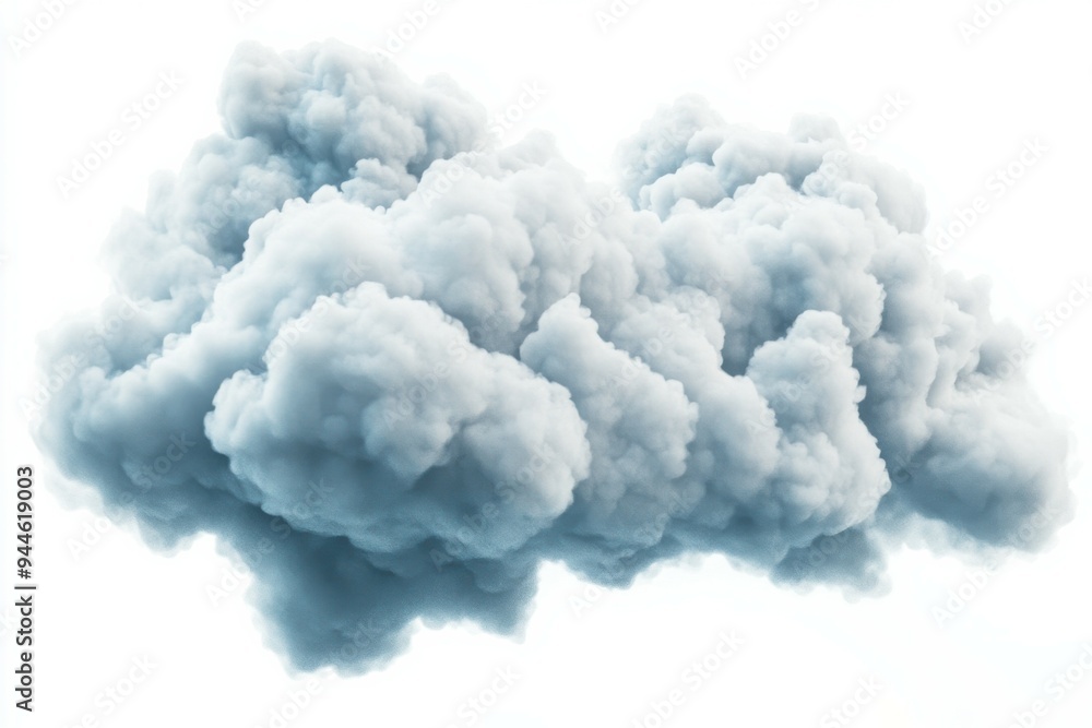 3d realistic big fluffy cloud on sky isolated on white background 3d realistic big fluffy cloud on sky isolated on white background