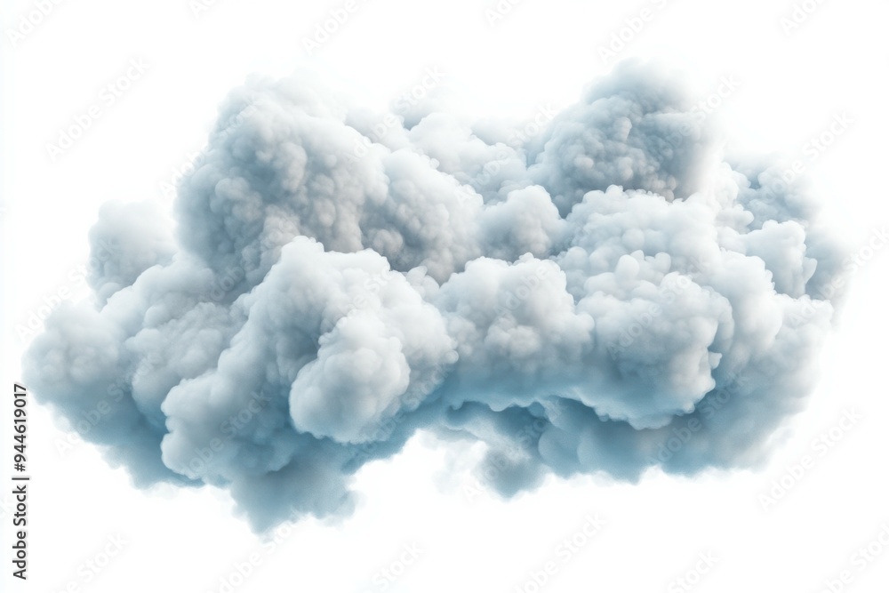 3d realistic big fluffy cloud on sky isolated on white background 3d realistic big fluffy cloud on sky isolated on white background