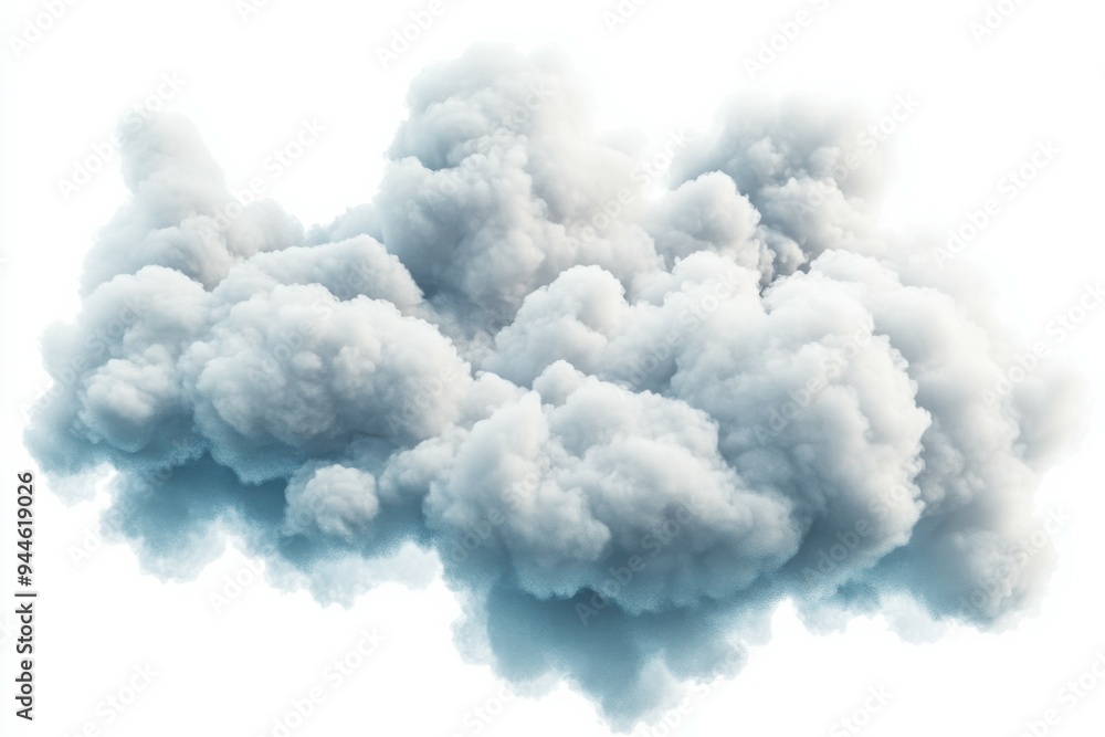 3d realistic big fluffy cloud on sky isolated on white background 3d realistic big fluffy cloud on sky isolated on white background