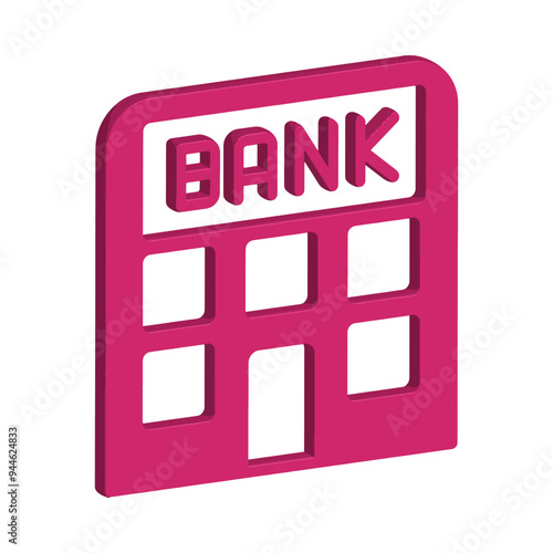 Bank icon template