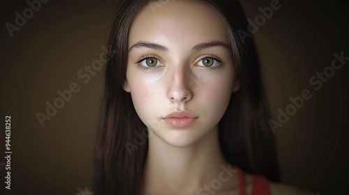 Close up portrait of a smil...