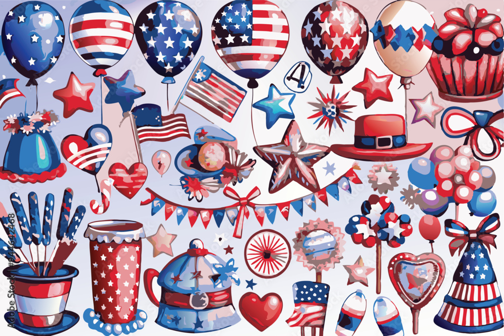 Obraz premium Patriotic background vector