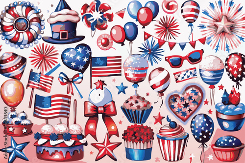 Patriotic background vector