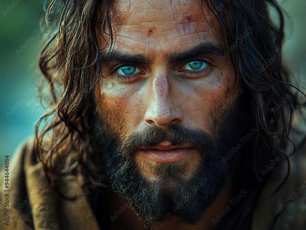 serene portrait of jesus christ soft ethereal lighting compassionate expression muted color palette evoking spiritual tranquility serene portrait of jesus christ soft ethereal lighting compassionate expression muted color palette evoking spiritual tranquility