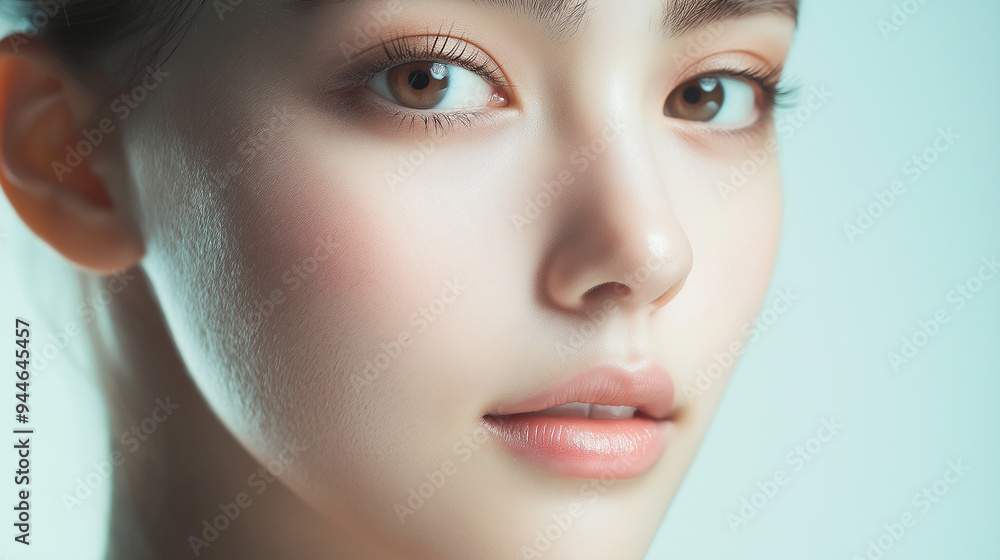 Beautiful young woman posing showing perfect healthy skin Beautiful young woman posing showing perfect healthy skin