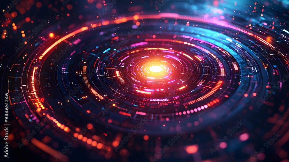 Futuristic Technology Interface. Futuristic Technology Interface.