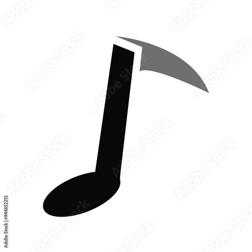 Music Note Logo Vector Template Icon