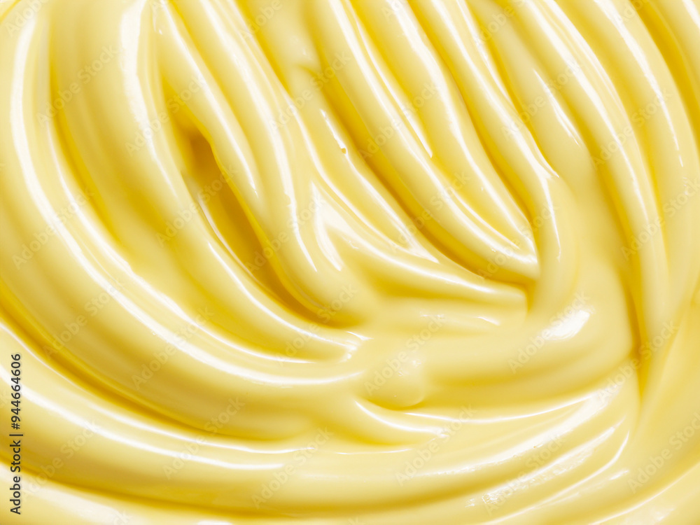 cream of mayonnaise, close up view cream of mayonnaise, close up view