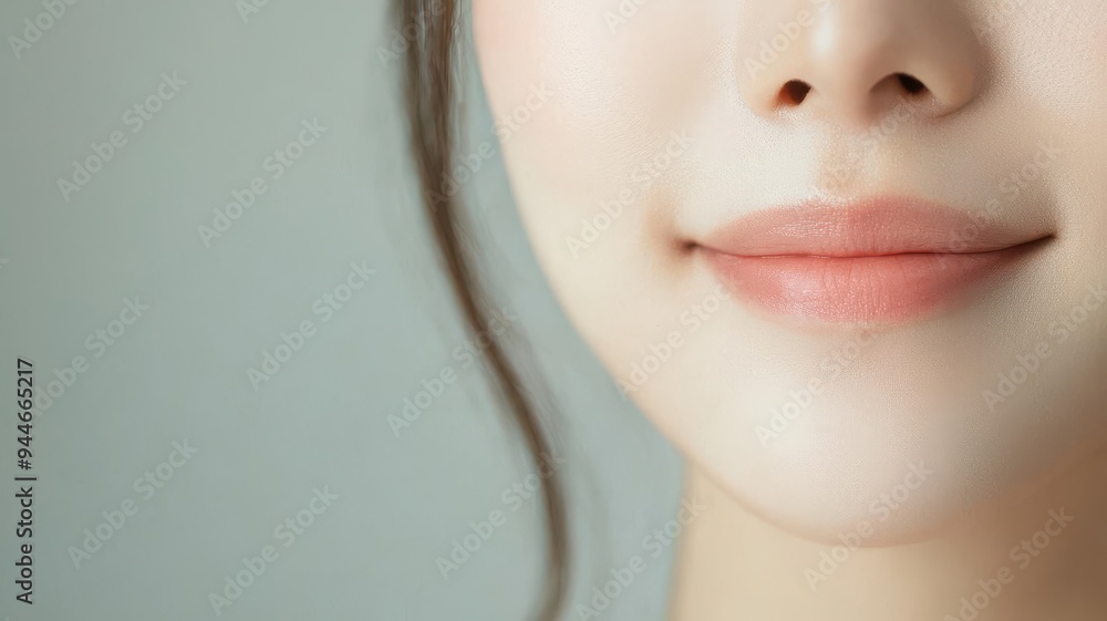 Close-up of an Asian woman with a fresh, glowing complexion, her skin appearing naturally radiant under soft lighting, fresh skin, glowing complexion, natural beauty Close-up of an Asian woman with a fresh, glowing complexion, her skin appearing naturally radiant under soft lighting, fresh skin, glowing complexion, natural beauty