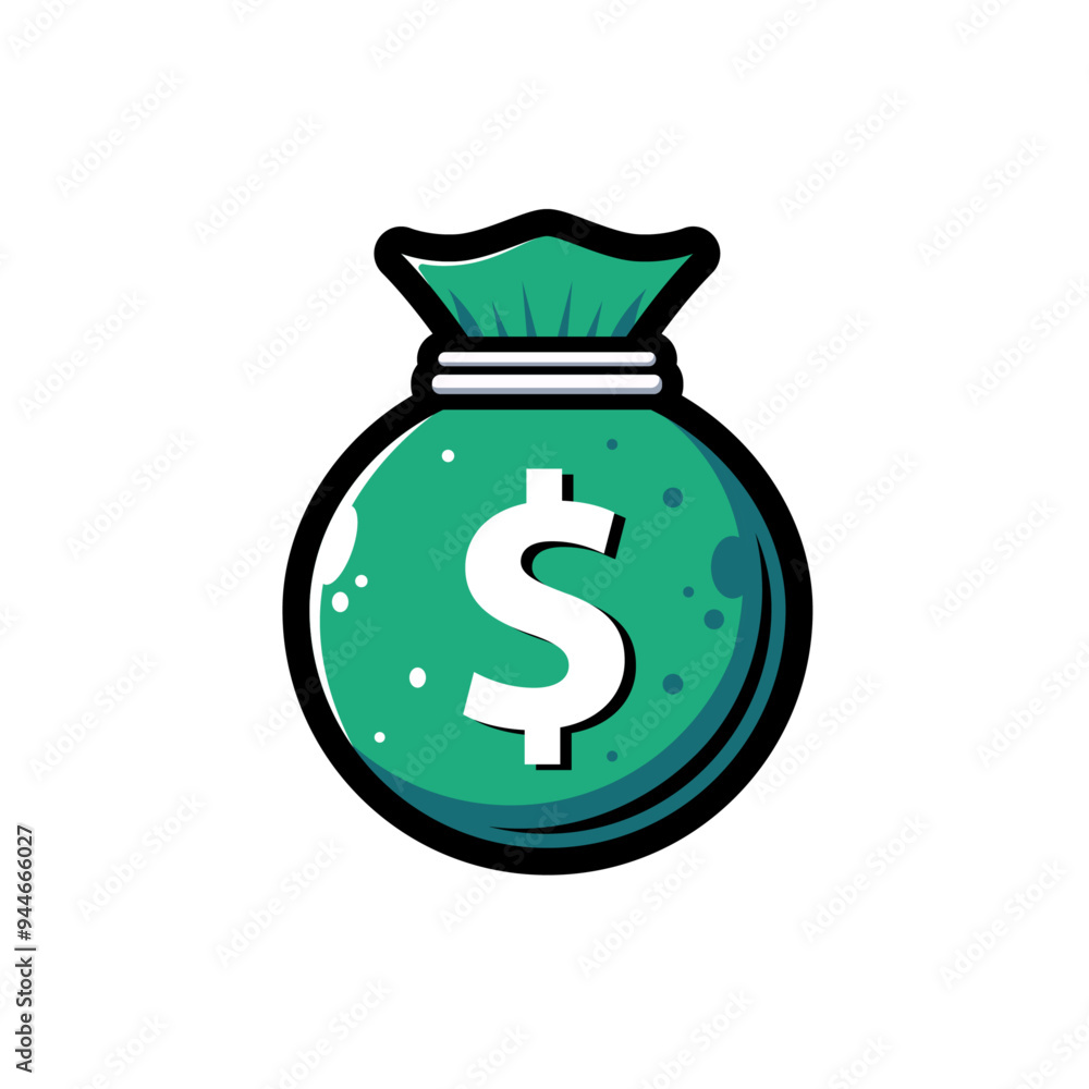 green round money bag green round money bag