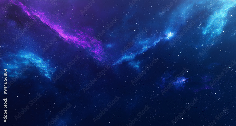 Fototapeta premium Cosmic Nebula Explosion in Deep Space