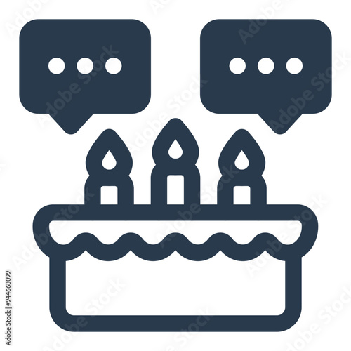 Birthday Wish for Birthday Party Vector Icon