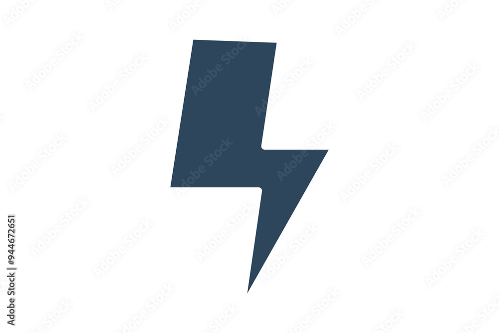 Lightning bolt icon. solid icon style. icon related to efficiency. productivity elements vector illustration Lightning bolt icon. solid icon style. icon related to efficiency. productivity elements vector illustration