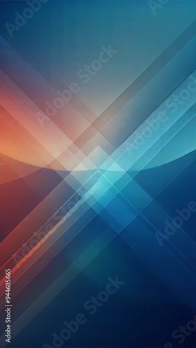 abstract background with blue and red triangles