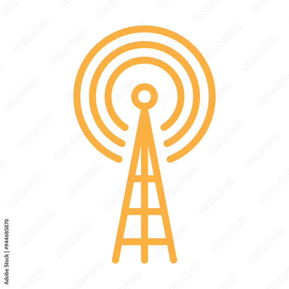 Tower signal icon template Tower signal icon template