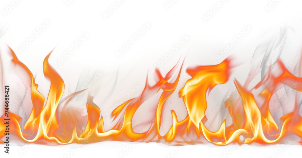 PNG Photo of a flame border bonfire.