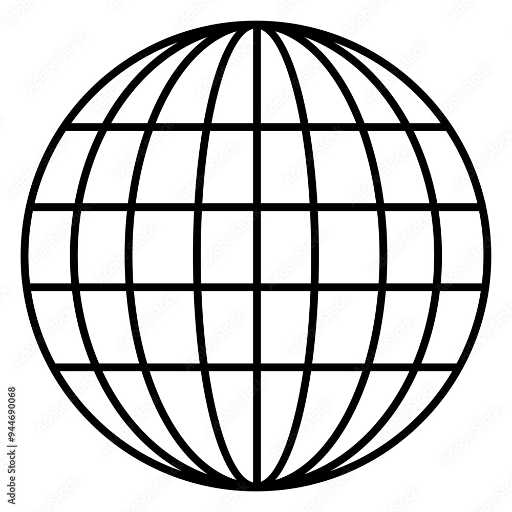 Globe or globus vector icon