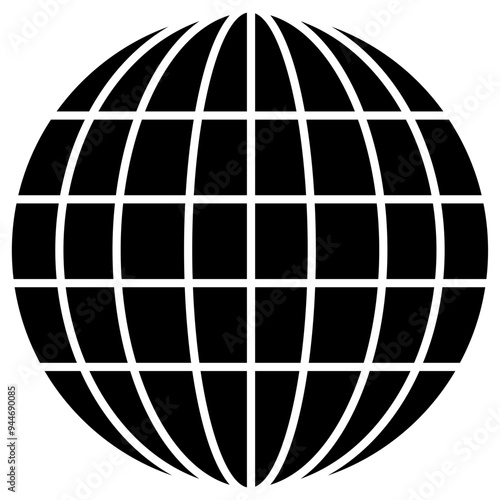 Globe or globus vector icon