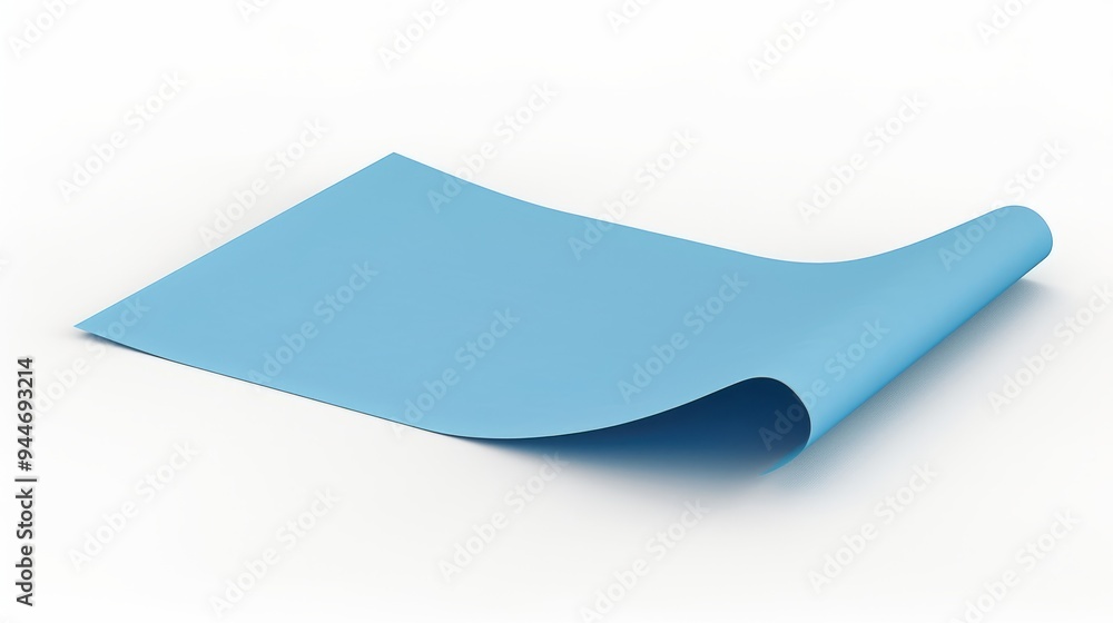 Note paper, blue color, generative ai Note paper, blue color, generative ai