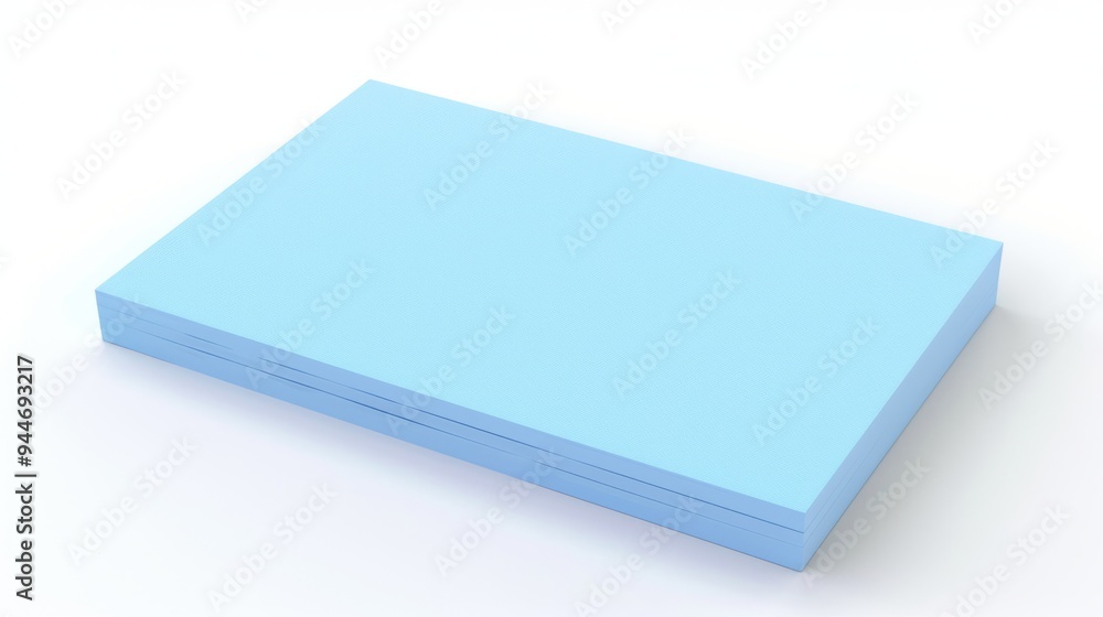 Note paper, blue color, generative ai Note paper, blue color, generative ai