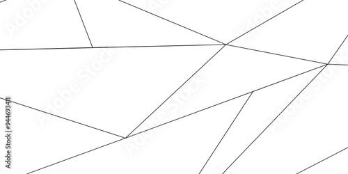 Abstract industrial Design random lines black on white background.Geometric seamless minimalist pattern with straight lines design.luxury black geometric random chaotic lines.squares and triangle line