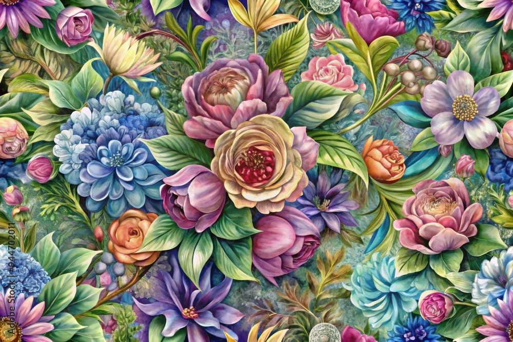 Delicate blossoms burst into vibrancy under the soft afternoon light, showcasing a rich tapestry of colors and textures in a lush floral arrangement. Generative AI Delicate blossoms burst into vibrancy under the soft afternoon light, showcasing a rich tapestry of colors and textures in a lush floral arrangement. Generative AI