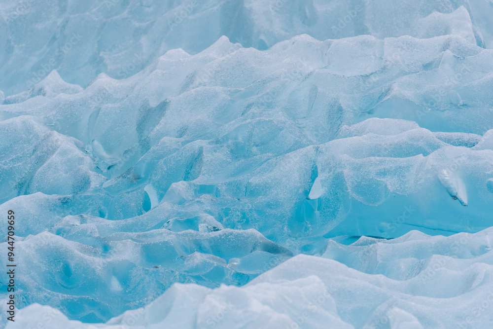 Fototapeta premium Detail of iceberg in glacial bay at Tracy Arm Fjord in Alaska