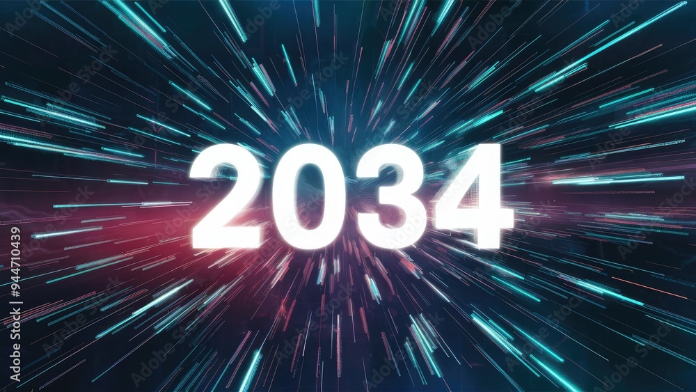 Futuristic 3D rendering of the year 2034 featuring dynamic screen effects and technological glitches, showcasing diverse types of interference. Futuristic 3D rendering of the year 2034 featuring dynamic screen effects and technological glitches, showcasing diverse types of interference.