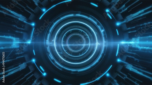  Futuristic Abstract Cybernetic Background Design